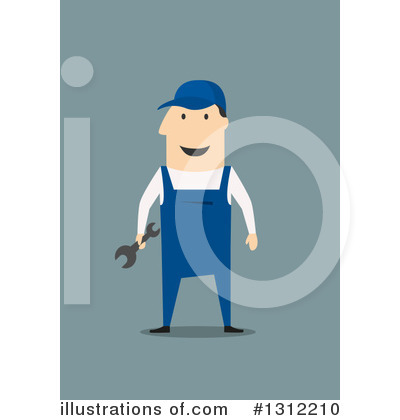 Royalty-Free (RF) Mechanic Clipart Illustration by Vector Tradition SM - Stock Sample #1312210
