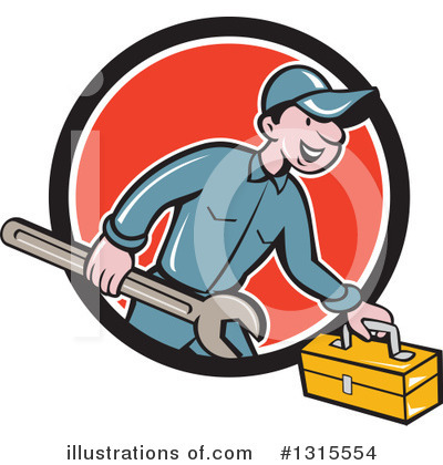 Royalty-Free (RF) Mechanic Clipart Illustration by patrimonio - Stock Sample #1315554