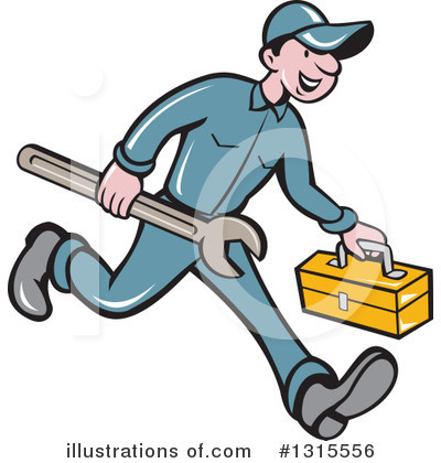 Royalty-Free (RF) Mechanic Clipart Illustration by patrimonio - Stock Sample #1315556