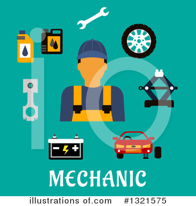 Royalty-Free (RF) Mechanic Clipart Illustration by Vector Tradition SM - Stock Sample #1321575