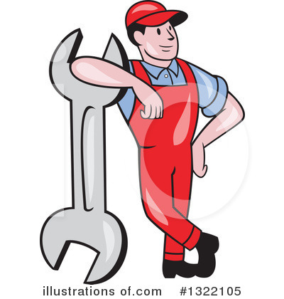 Royalty-Free (RF) Mechanic Clipart Illustration by patrimonio - Stock Sample #1322105