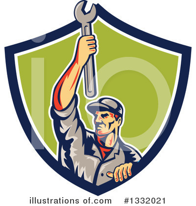 Royalty-Free (RF) Mechanic Clipart Illustration by patrimonio - Stock Sample #1332021