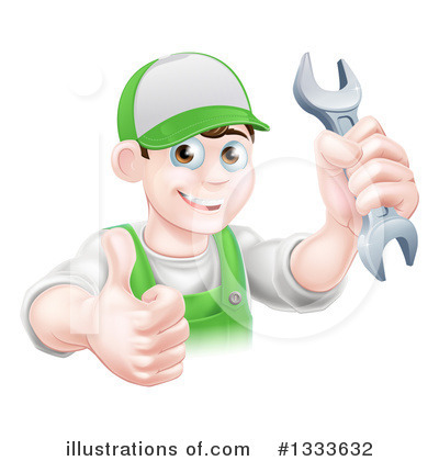 Royalty-Free (RF) Mechanic Clipart Illustration by AtStockIllustration - Stock Sample #1333632