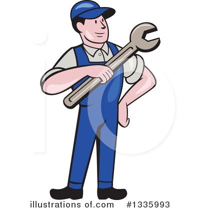 Royalty-Free (RF) Mechanic Clipart Illustration by patrimonio - Stock Sample #1335993