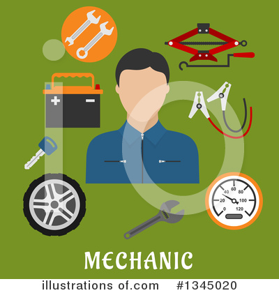 Royalty-Free (RF) Mechanic Clipart Illustration by Vector Tradition SM - Stock Sample #1345020