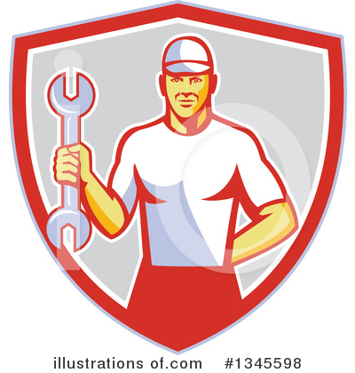 Royalty-Free (RF) Mechanic Clipart Illustration by patrimonio - Stock Sample #1345598