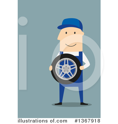 Royalty-Free (RF) Mechanic Clipart Illustration by Vector Tradition SM - Stock Sample #1367918
