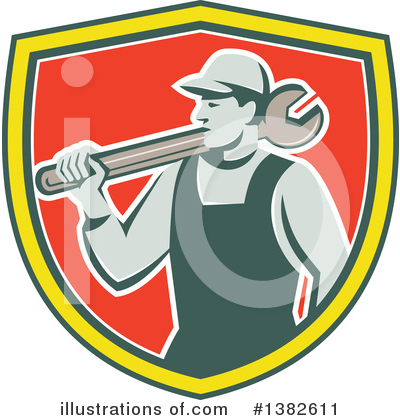 Royalty-Free (RF) Mechanic Clipart Illustration by patrimonio - Stock Sample #1382611