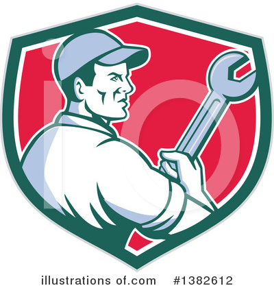 Royalty-Free (RF) Mechanic Clipart Illustration by patrimonio - Stock Sample #1382612