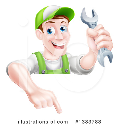 Royalty-Free (RF) Mechanic Clipart Illustration by AtStockIllustration - Stock Sample #1383783