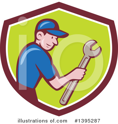 Royalty-Free (RF) Mechanic Clipart Illustration by patrimonio - Stock Sample #1395287