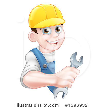 Royalty-Free (RF) Mechanic Clipart Illustration by AtStockIllustration - Stock Sample #1396932