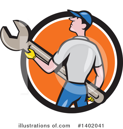 Wrench Clipart #1402041 by patrimonio