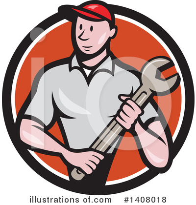 Repair Man Clipart #1408018 by patrimonio