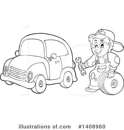 Mechanic Clipart #213048 - Illustration by visekart