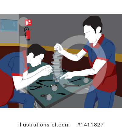 Mechanic Clipart #1411827 by David Rey