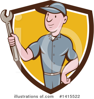 Royalty-Free (RF) Mechanic Clipart Illustration by patrimonio - Stock Sample #1415522