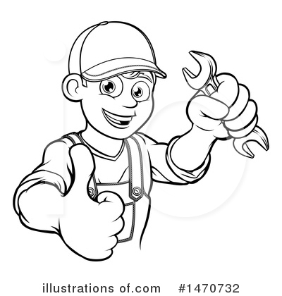 Royalty-Free (RF) Mechanic Clipart Illustration by AtStockIllustration - Stock Sample #1470732
