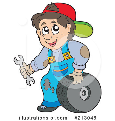 Royalty-Free (RF) Mechanic Clipart Illustration by visekart - Stock Sample #213048
