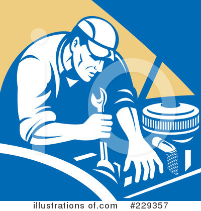 Royalty-Free (RF) Mechanic Clipart Illustration by patrimonio - Stock Sample #229357