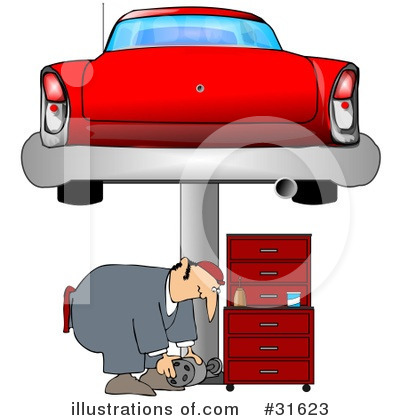 Royalty-Free (RF) Mechanic Clipart Illustration by djart - Stock Sample #31623
