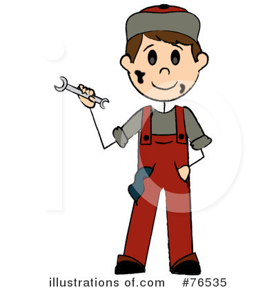 Royalty-Free (RF) Mechanic Clipart Illustration by Pams Clipart - Stock Sample #76535