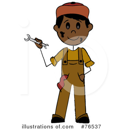 Royalty-Free (RF) Mechanic Clipart Illustration by Pams Clipart - Stock Sample #76537