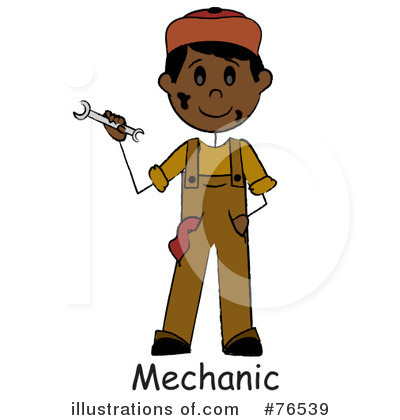 Royalty-Free (RF) Mechanic Clipart Illustration by Pams Clipart - Stock Sample #76539