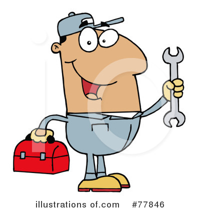 Royalty-Free (RF) Mechanic Clipart Illustration by Hit Toon - Stock Sample #77846