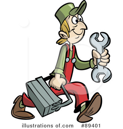 Royalty-Free (RF) Mechanic Clipart Illustration by Frisko - Stock Sample #89401