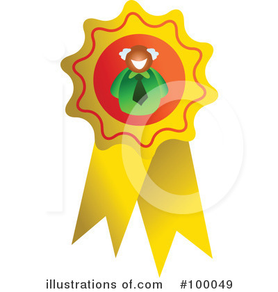 Royalty-Free (RF) Medal Clipart Illustration by Prawny - Stock Sample #100049