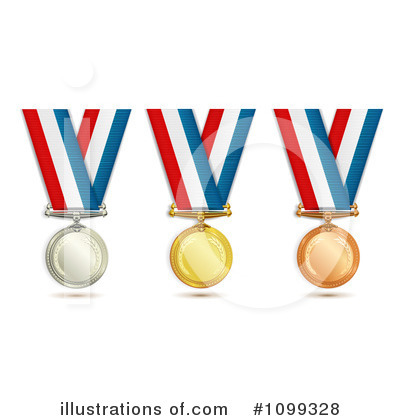 Royalty-Free (RF) Medal Clipart Illustration by merlinul - Stock Sample #1099328