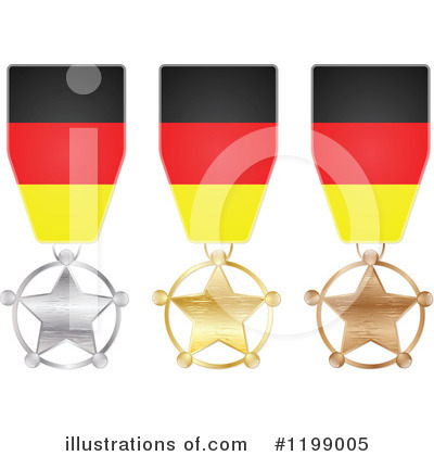 German Flag Clipart #1199005 by Andrei Marincas