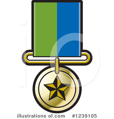 Royalty-Free (RF) Medal Clipart Illustration by Lal Perera - Stock Sample #1239105