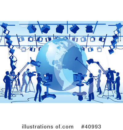 Royalty-Free (RF) Media Crew Clipart Illustration by Tonis Pan - Stock Sample #40993