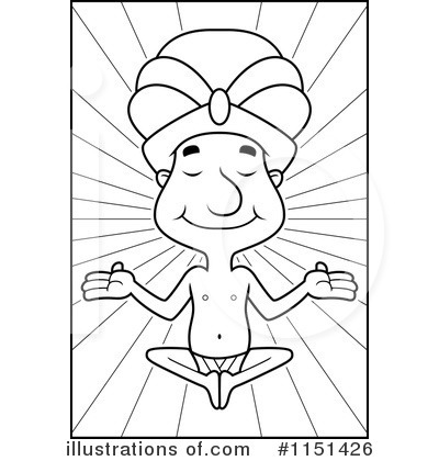 Royalty-Free (RF) Meditate Clipart Illustration by Cory Thoman - Stock Sample #1151426