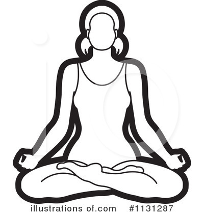 Royalty-Free (RF) Meditating Clipart Illustration by Lal Perera - Stock Sample #1131287