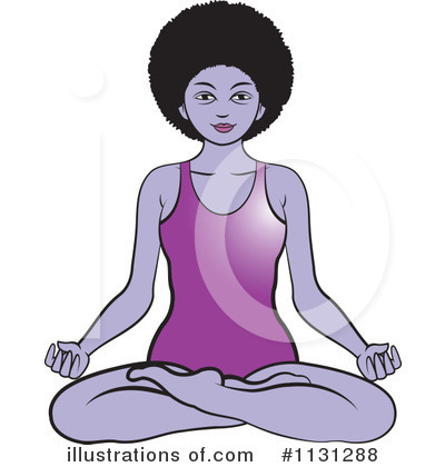 Royalty-Free (RF) Meditating Clipart Illustration by Lal Perera - Stock Sample #1131288