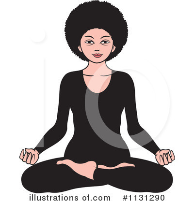 Royalty-Free (RF) Meditating Clipart Illustration by Lal Perera - Stock Sample #1131290
