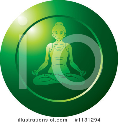 Royalty-Free (RF) Meditating Clipart Illustration by Lal Perera - Stock Sample #1131294