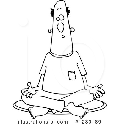 Royalty-Free (RF) Meditating Clipart Illustration by djart - Stock Sample #1230189