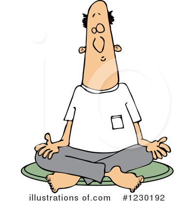 Royalty-Free (RF) Meditating Clipart Illustration by djart - Stock Sample #1230192