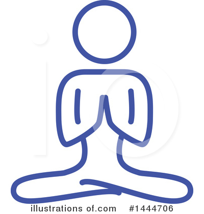 Meditating Clipart #1444706 by ColorMagic