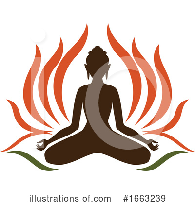 Royalty-Free (RF) Meditating Clipart Illustration by Vector Tradition SM - Stock Sample #1663239