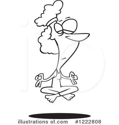 Royalty-Free (RF) Meditation Clipart Illustration by toonaday - Stock Sample #1222808