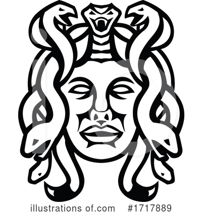 Royalty-Free (RF) Medusa Clipart Illustration by patrimonio - Stock Sample #1717889