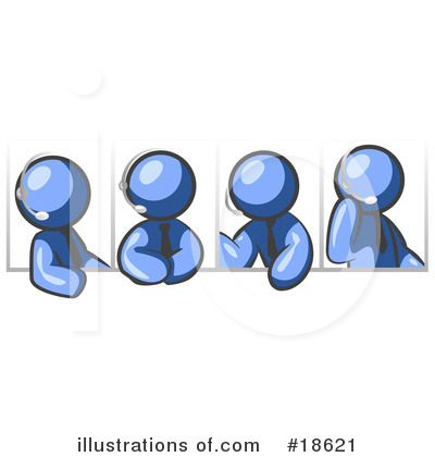 Royalty-Free (RF) Meeting Clipart Illustration by Leo Blanchette - Stock Sample #18621