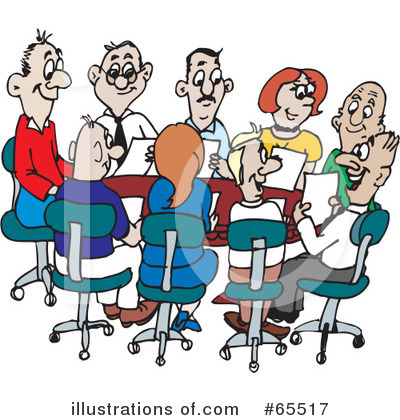 Royalty-Free (RF) Meeting Clipart Illustration by Dennis Holmes Designs - Stock Sample #65517