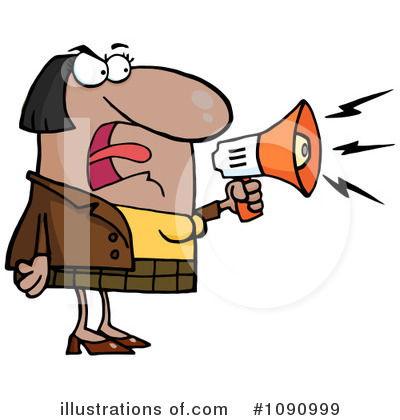 Royalty-Free (RF) Megaphone Clipart Illustration by Hit Toon - Stock Sample #1090999