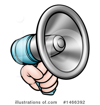 Royalty-Free (RF) Megaphone Clipart Illustration by AtStockIllustration - Stock Sample #1466392
